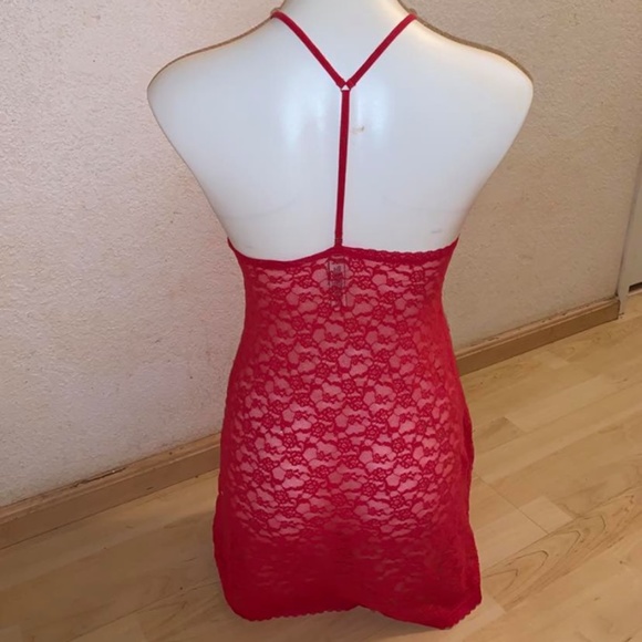 Red See-Through Lace Lingerie Victoria Secret - Picture 6 of 6